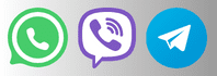whatsapp and viber logo