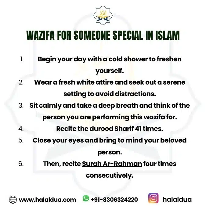 wazifa for someone special in islam