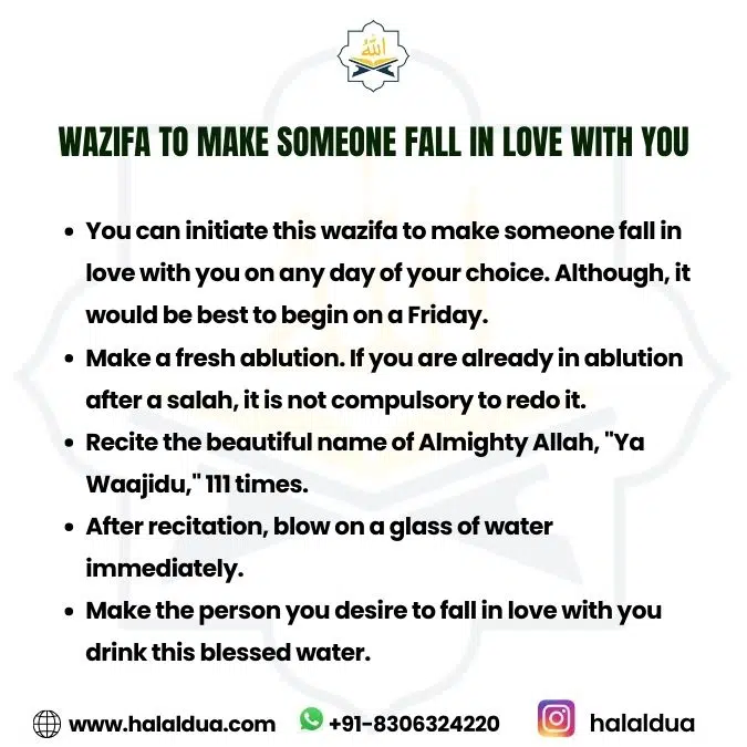 Wazifa to Make Someone Fall in Love With You